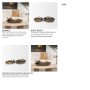 70668 - Pama Hammered Gold Metal Decorative Trays (Set of 2)