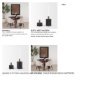 70671 - Pia Matte Black w/ Brushed Gold Metal Taper Candleholder (Set of 2)