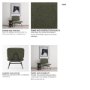 70685 - Nora Forest Green Fabric w/ Matte Black Metal Legs Accent Chair