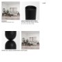 70709 - Qamra Tall Black Metal Pillar Candle Holder