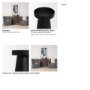70715 - Quadir Tall Matte Black Metal Candle Holder