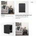 70746 - Sobi Matte Black Square Metal Side Table