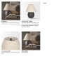 70750 - Sadiyah Black Brushed Metal w/ Beige Shade Table Lamp