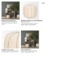 70761 - Sachi Beige w/ Stitching Pouf