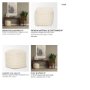 70762 - Sakaye Beige w/ Cream Stitched Patterned Pouf