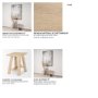 70782 - Sekou Light Brown Short Wooden Craftsman Stool