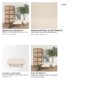 70795 - Shae Brown Wood w/ Oatmeal Fabric Ottoman