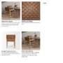 70799 - Shane Curved Back Dining Arm Chair | Woven Brown Leather w/ Brown Wood