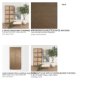 70816 - Sina Brown Oak Wood w/ Natural Rattan 2 Door Curio Cabinet