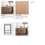 70818 - Taniel Light Brown Wood w/ Black Metal Counter Stool