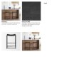 70822 - Taniel Textured Black Wood w/ Black Metal Counter Stool