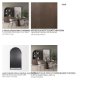 70828 - Sloan 42W x 80H Dark Brown Wood W/Black Metal Arched Curio Cabinet