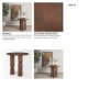 70848-AB - Sonel Pedestal Medium Dark Brown Acacia Wood Foyer Table