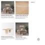 70850-AB - Shivon 94"L x 42"W Dining Table | Light Brown Wood & Light Brown Wood & Travertine | Seats 8