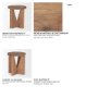 70887 - Tahlia Round Natural Brown Wood w/ Angled Legs Stool