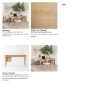 70891 - Tino Light Brown Oak Wood w/ 4 Drawers Desk