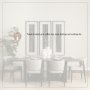 70897 - Tarro 84"L x 42"W Rectangular Dining Table | Black Wood | Seats 8