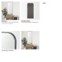 70898 - Tamira Tall Brushed Gunmetal Metal Arched Mirror