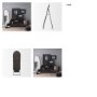 70908 - Tillie Oblong Matte Black Metal Standing Floor Mirror