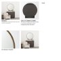 70910 - Tillie Round Brushed Gold Metal Frame Wall Mirror