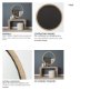 70923 - Vasie Black Wood w/ Jute Round Mirror