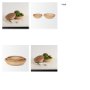 70928 - Wendell Light Brown Wood w/ Wood Bead Round Bowls