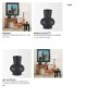 70943 - Tasya Small Matte Black Metal Vase