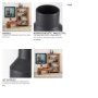 70945 - Tosca Small Matte Black Metal Vase