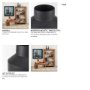 70946 - Tosca Medium Matte Black Metal Vase