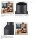70947 - Tosca Tall Matte Black Metal Vase