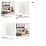 70960 - Treva Tall White w/ Black Speckles Metal Vase
