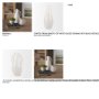 70985 - Urvi Tall Off White Speckled Asymmetrical Ceramic Vase