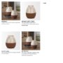 70993 - Tryna Small Beige w/ Matte Brown Ceramic Vase