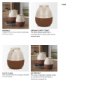 70994 - Tryna Large Beige w/ Matte Brown Ceramic Vase