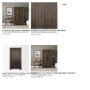 71008 - Wallen Solid Dark Brown Wood Curio Cabinet
