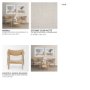 71016 - Haggen Light Brown Oak Wood w/ Cream Fabric Accent Chair