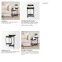 71043-AB - Wade Travertine Marble w/ Matte Black Metal End Tables