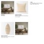 71086 - Jaela 22x22 Beige/Black Striped Checkered Square Throw Pillow Cover