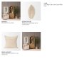 71099 - Jeren 22x22 Beige Cotton Linen Square Pillow Cover