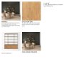 71115-AB - Baron 4-Door Light Brown Wood w/ Gunmetal Open Shelving Unit