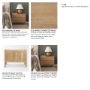71128 - Phil Light Brown Wood 2 Drawer Nightstand