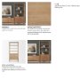 71129 - Phil Light Brown Wood 2 Door 3 Shelves Open Shelving Unit 