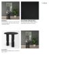 71138-AB - Sonel Matte Black Wood Pedestal Foyer Table