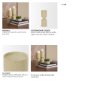 71150 - Akira Small Textured Beige Metal Pillar Candle Holder