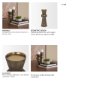 71155 - Odilia Large Textured Antiqued Gold Metal Geometric Pillar Candle Holder