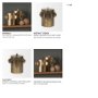 71163 - Deacon Large Antiqued Gold Metal Canister with Sculptural Handles