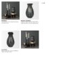 71176 - Anya Matte Black Scalloped Petal Cast Metal Jug