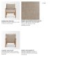 71177 - Witton Gray Fabric Beech Wood Slingback Backrest Accent Lounge Chair