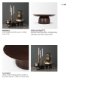 71183 - Sadira Small Mid-Dark Brown Solid Wood Round Riser