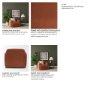 71197 - Saga Stonewashed Rust Chenille Fabric Upholstered Chair